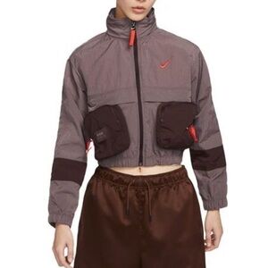 NWT Nike Burgundy Utility Water Repellent Jacket Size XS